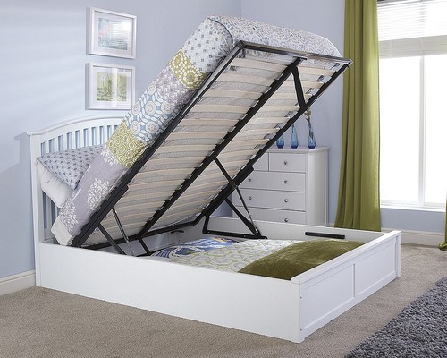 Madrid double wooden ottoman - wooden,