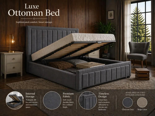 New ottoman storage panel - ottoman,