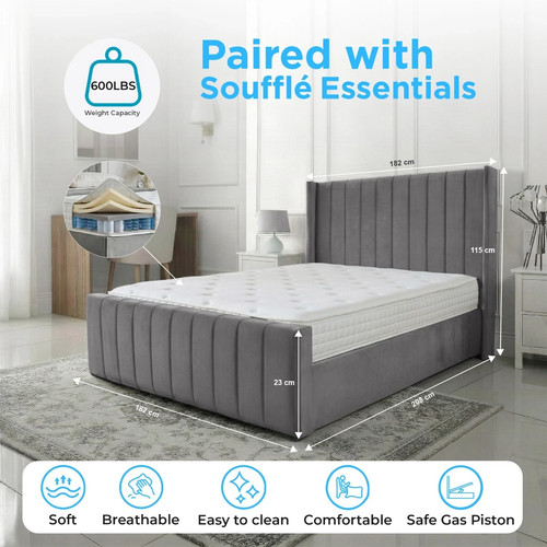 Ottoman storage panel - ottoman, bed