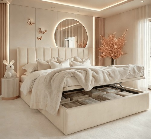 Ottoman storage bed - panel,